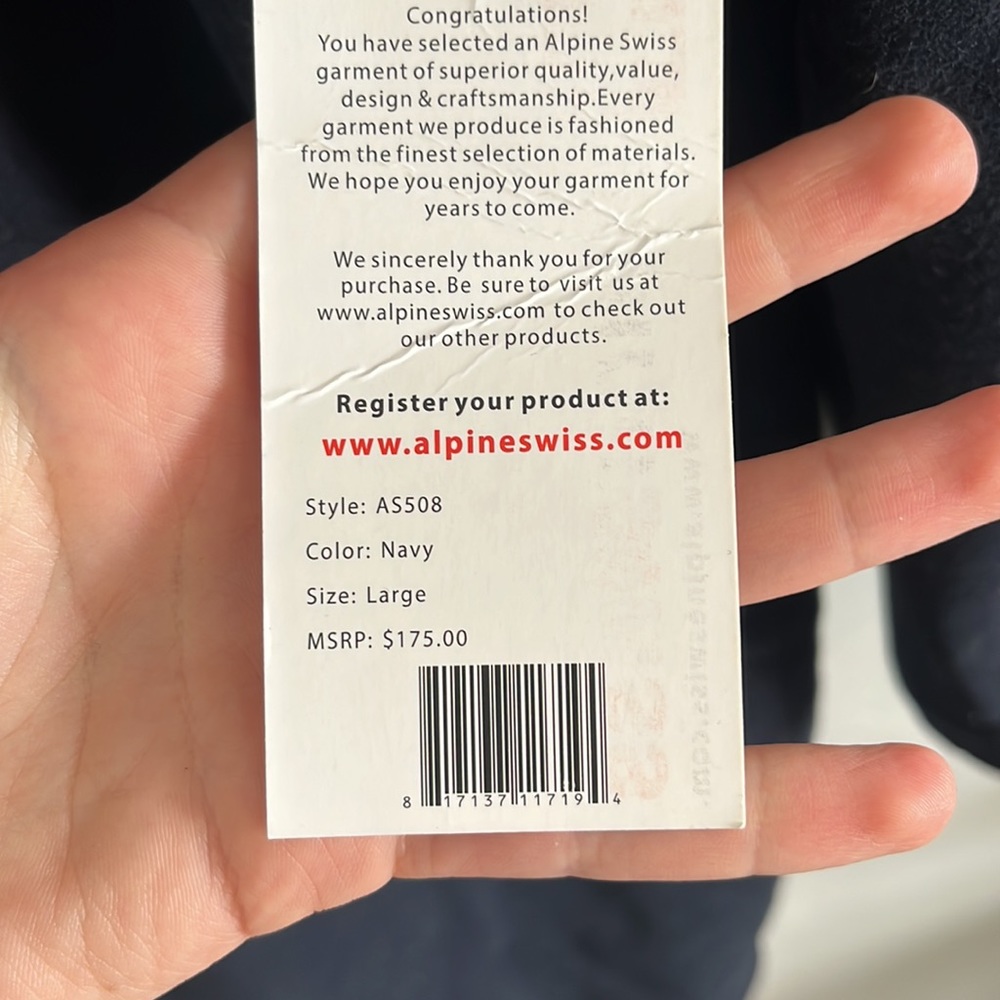 Alpine Swiss || Navy Coat - Picture 4 of 7